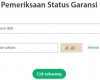 Pemeriksaan status Garansi